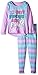 Komar Kids Big Girls' Snowflakes Jersey BMJ Sleep Set