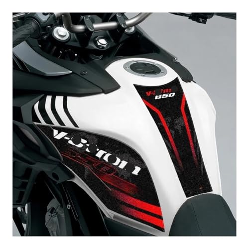 Protection réservoir Vstrom 650 DL650 décalcomanie effet carbone - 5