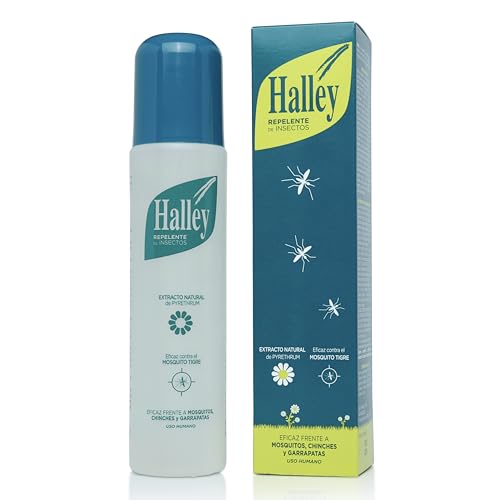 Miniatura 2 de Halley Repelente Mosquitos Spray Eficaz Repelente Todo Tipo De Insectos Protección De Larga Duración Con Extracto Natural De Pyrethrum, 250ml