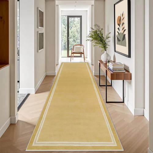 Alfombra de 80 x 250 cm para pasillo y cocina lavable con base antideslizante 3