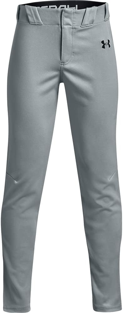 Under Armour Boys' Gameday Vanish 21 Pants, Baseball Gray (080)/Black, Youth X-Small