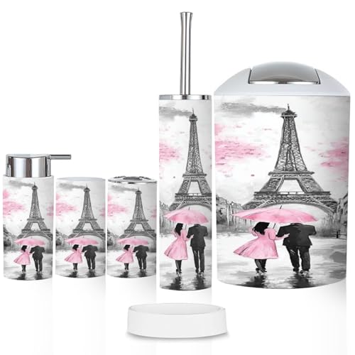 BAHZETY 6-Piece Bathroom Accessory Set