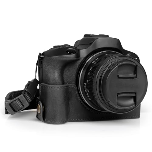 Étui Canon EOS R100 MegaGear housse protection appareil photo cuir noir