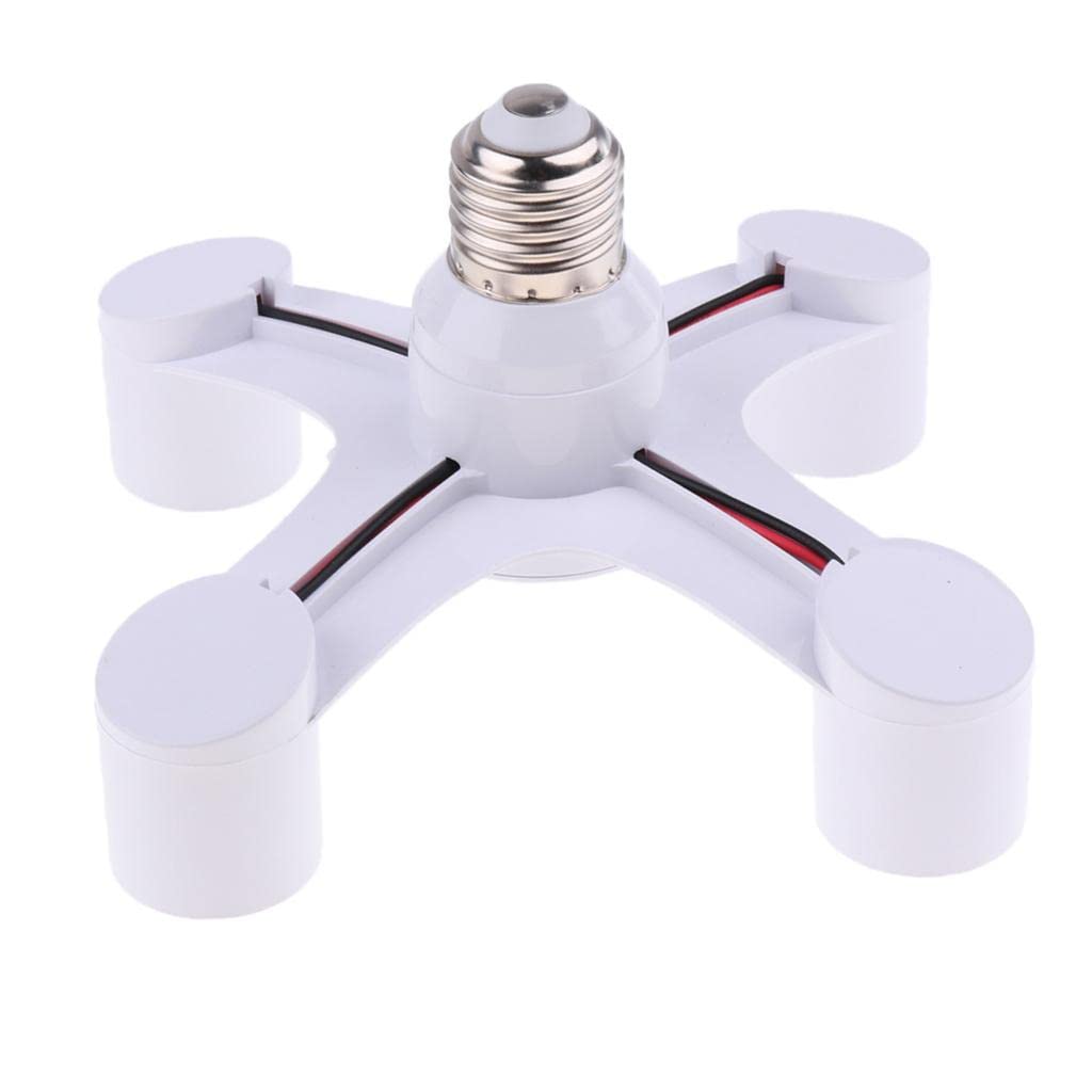 Led Lamp Bulbs Socket Splitter Adapter Holder E27 to 4 in 1 E27|Home & Garden|Lamps Lighting & Ceiling Fans|Lighting Parts & Accessories-image-18