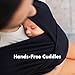CuddleCarry™ Pre-Wrapped Baby Ring Sling by CuddleBug - Adjustable, Lightweight Baby Carrier Wrap - Ergonomic Front Carry for Newborn to Toddler (0-36m, 8-35 lbs) - Black