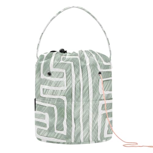 Yarn Storage Bag Small Crochet Bag Knitting Bag Organizer Maze Yarn Bags for Crocheting Basket