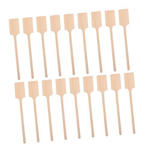 HOLIDYOYO 10Pcs Wooden Coffee Stirring Rods Disposable Juice Mixing Sticks for Drinks Natural Stir Sticks for Coffee Juice and Cocktails