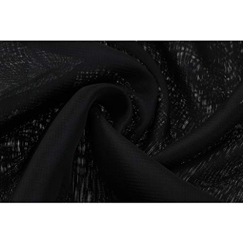 Baoblaze Velo Faccio Chiffon Fiori Perline Prugna