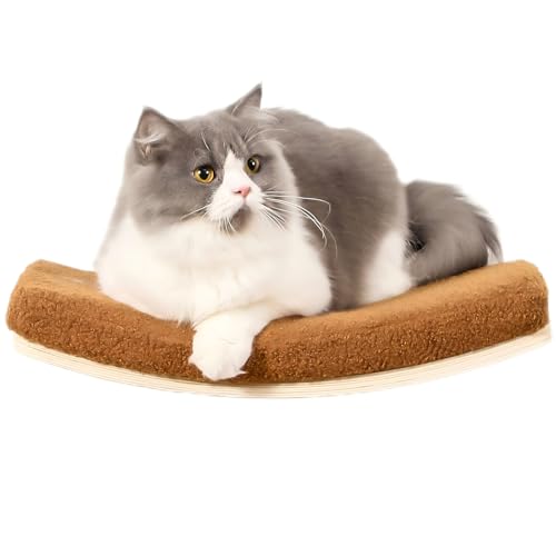 On2Pets Curved Cat Wall Shelf