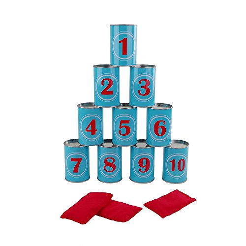 Preisvergleich Produktbild Haushalt International Wurfspiel Dosenwerfen Dosenwurfspiel Büchsenwerfen Geschicklichkeitsspiel