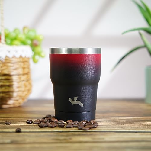Image of Konokyo 10 oz Tumbler with Handle and Straw, Insulated Travel Mug