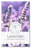Gaea's Blessing Seeds - English Lavender Seeds - Heirloom Non-GMO Seeds with Easy to Follow Instructions - Vera True Lavender Heirloom - 91% Germination Rate (Single Pack)