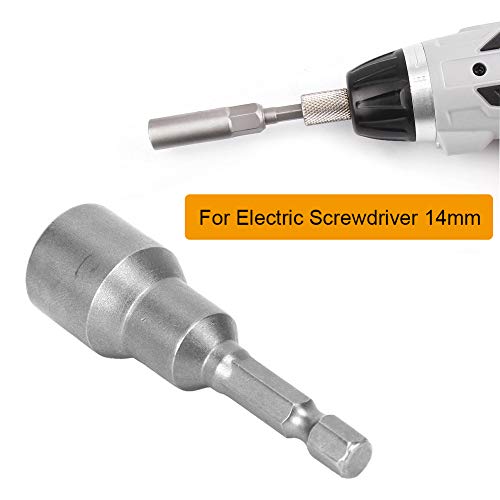 Chave de soquete hexagonal magnética de 5 peças, conjunto de chave de porca pronta para impacto métr