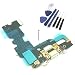 Produktbild enoaFIX Dock Connector kompatibel mit iPhone 7 Ladebuchse inklusive Lightning Anschluss, Mikrofon und Antenne in weiß + Werkzeug Set