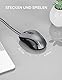 TECKNET Maus mit Kabel, 6400DPI Optical Business Mouse Ergonomische Kabelgebundene Maus mit 6 Tasten, 4 Verstellbare DPI Level, USB-Plug & Play, für Laptop/PC/Mac - Grau
