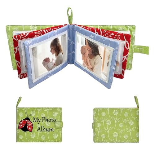 Amzoya AMBY-02 Baby Soft Photo Albums My First Family Album Soft Cloth Baby Photo Book My First Family Photo Album -Soft Cloth,Baby Safe,Holds 4X6 Photo Album thumb #3