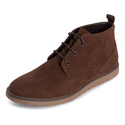 Hombre Queensbury Derby Trabajo Oficina Inteligente Negocio Desierta Mid Dedo del Pie Cerrado Botines Zapatos - Marrón Ante - UK9/EU43 - QB0050