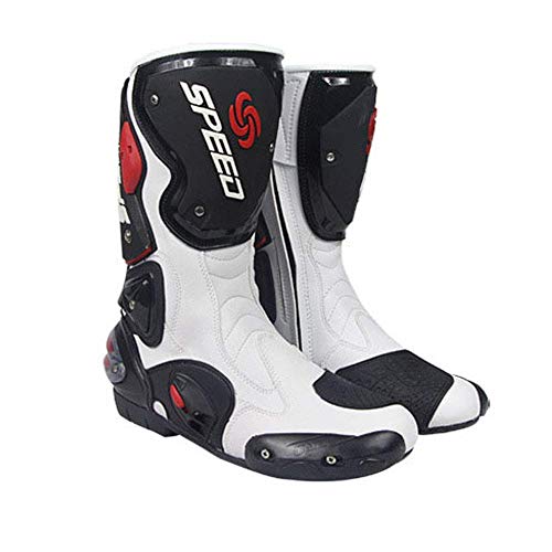 Dreamlab Leather Boots Motorcycle Motorbike Long Ankle Men Riding Sports Boots