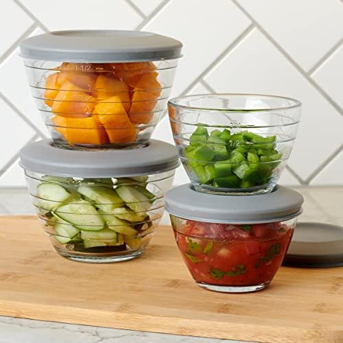 Anchor Hocking 4-IN-1 PREP BOWLS. 6 Piece set (3 Bowls and 3 lids) - Thumbnail 3
