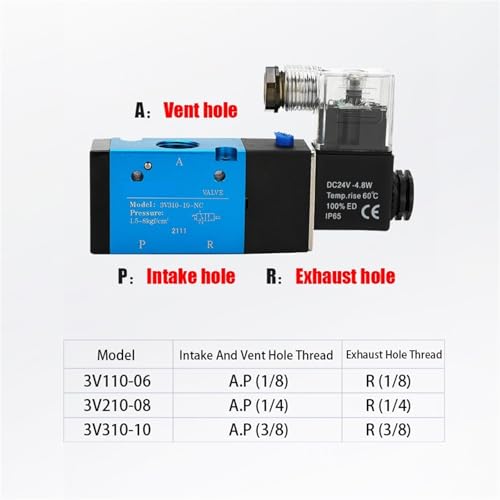 Électrovanne 3/2 voies DC24V à commande monostable pour un contrôle précis des vérins - 6