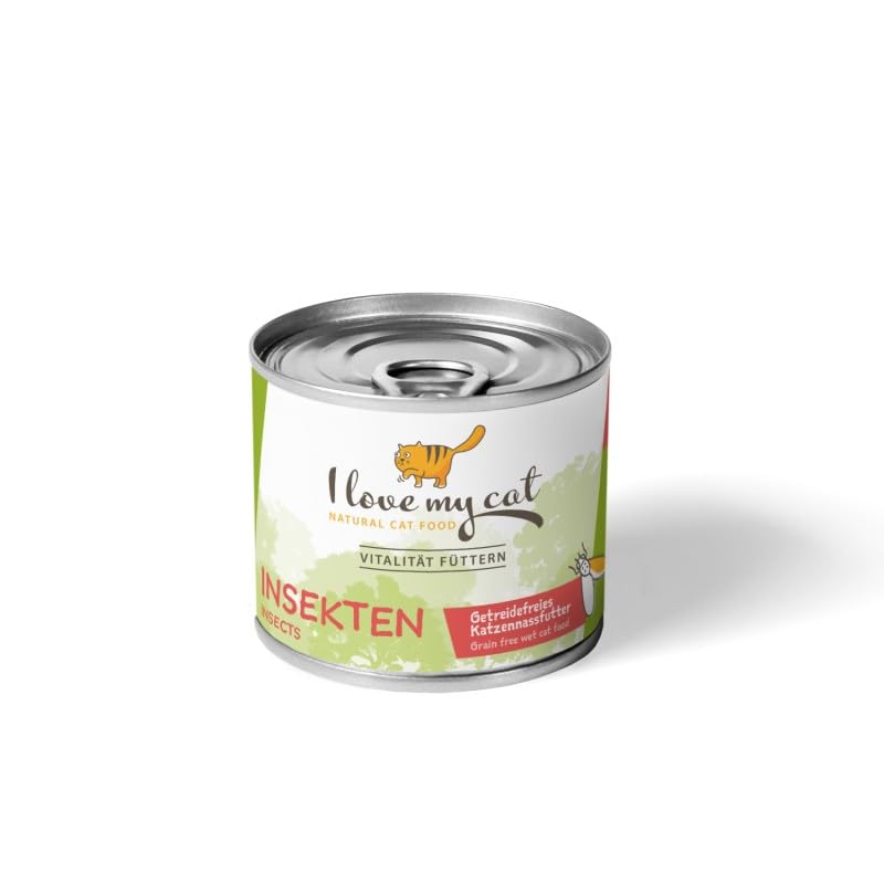 I Love my Cat Cat Grain Free Wet Cat Food with Insects 200g, Grain Free Cat Food and No Sugar Addition, Quality Feed for Your Four Legged Pet