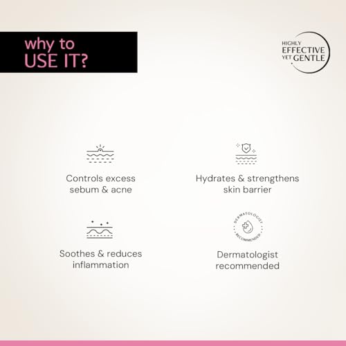 Image of Deconstruct Acne Control Moisturiser with Ectoin & Ceramides for Acne Prone & Oily Skin | Lightweight & Non-Sticky | Soothing & Barrier Repair | Non-Comedogenic | For Men & Women | 50g