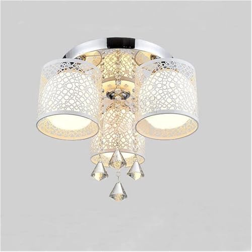 Plafond light LED cristal rond PLADIER télécommande luminaire intérieur cuisine