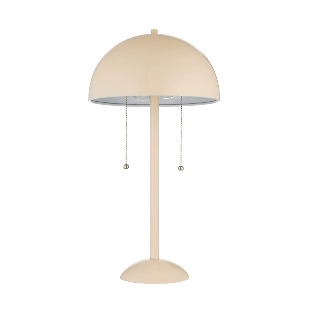 デスク Amazon Brand – Rivet Modern Metal Dome-Shaped Table Lamp, LED