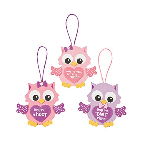 Valentine Owl Ornament Craft Kit - Crafts for Kids and Fun Home Activities