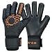 K-LO Fingersave Goalkeeper-Soccer Goalie Gloves- Savage Blackout-Professional Extra Precision Grip, German Latex Build-Negative Cut, Inside Silicone Gel, Non-Slip-Youth-Kids + Adult Sizes-Black