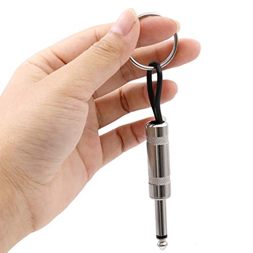 VILLCASE 2Pcs Chaveiro de Plugue de Guitarra Chaveiro de Amplificador de Guitarra Chaveiro 6. 35Mm C