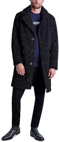 Karl Lagerfeld Paris Men&#39;s Casual Oversized Sherpa Coat