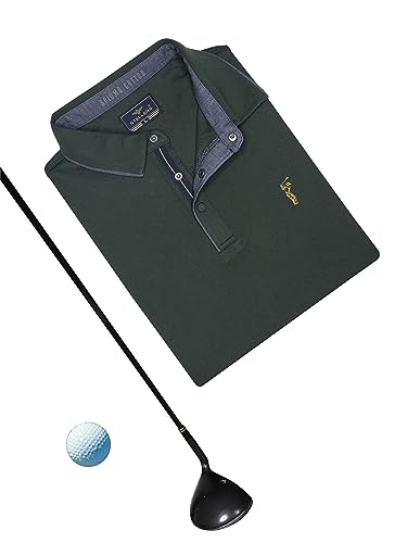 Image of STELLERS Men's Premium Softberry Pique Polo T-Shirt | Feather Touch Feel |Regular Fit| Odour Resistant| Anti-Static| Wrinkle Free | Quick Dry | Stretchable | Lightweight | Sweat-Proof