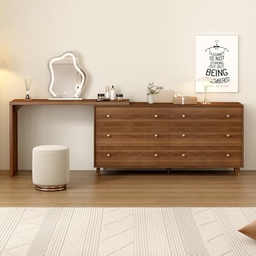 Cloud-Pattern Lighted Makeup Vanity Table with Stool