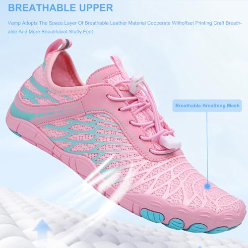 Image of Hike Barefoot Shoes Women Men Pro Water Footwear Wide Toe Box Non-Slip Unisex Athletic Outdoor Running Shoes