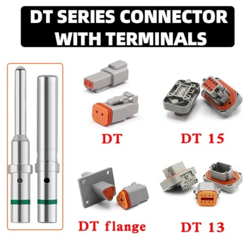 Conector DT de 3 vías macho y hembra en pack de 10 conectores 3P 3