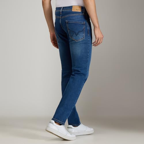 Image of Pepe Jeans Men's Jeans | Straight Fit | Mid Rise | Stretchable