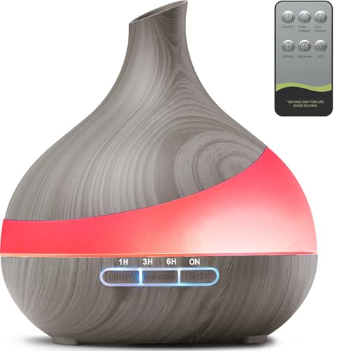 500ML Essential Oil Diffuser: Aroma Diffuser with Remote Control for Hotel Spa Yoga Room