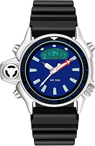 Montre créative pour homme findtime noire et blanche étanche 5 ATM