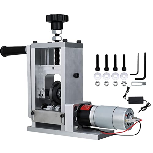 Wire Stripping Machine, Automatic Electric Peeling Machine Manual Wire Stripping Hand Crank Stripper Scrap Copper Wire Cable Stripping Recycle Tool(Manual with 1 blade)