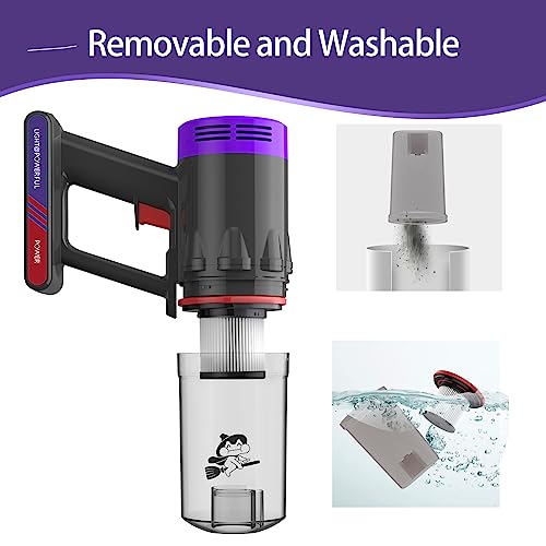 Jonr Stick Vacuum Cleaner - 2 In 1 Corded Lightweight Handheld Vacuum For Hard Floors And Pet Hair Pickup, Bagless With Hepa Filter And 23Ft Cord #TOP4