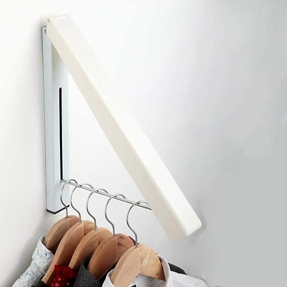 Foldable Clothing Rack, Wall-Mounted...