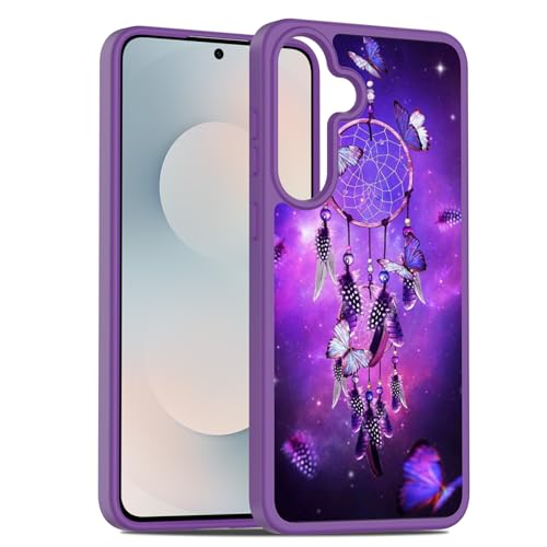 Rosebono Samsung Galaxy S25 FE �P�[�X�Ή� �O���t�B�b�N�f�U�C�� �������}�b�g �O���f�[�V���� ���� �\�t�g TPU �X�L���J�o�[ �ی�P�[�X (�h���[���L���b�`���[)