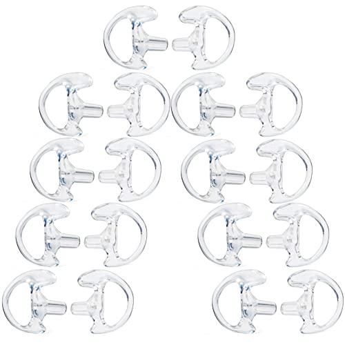 Embouts d'oreille en silicone HYS pour talkie-walkie et tube acoustique (9 paires)
