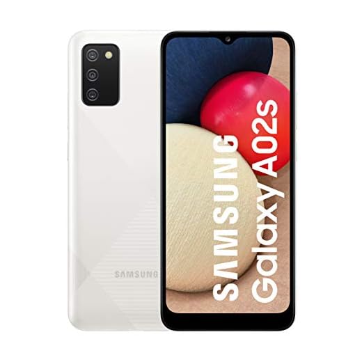 Smartphone Samsung Galaxy A02s 4G de 6,5 Pulgadas con Pantalla Infinity-V HD + 3 GB de RAM 32 GB de Memoria Interna Ampliable batería de 5000 mAh y Carga rápida + Blanco (Versión ES)
