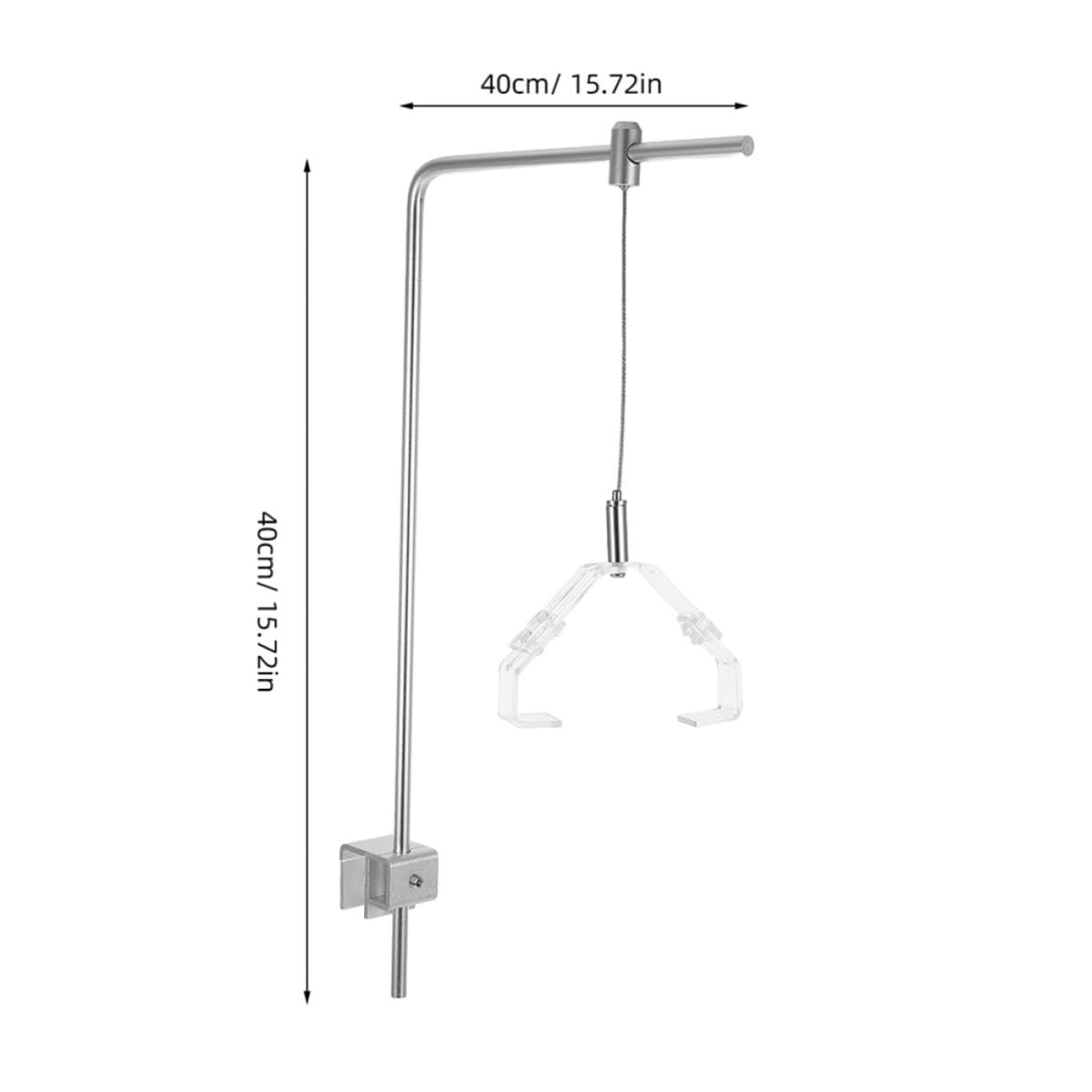 4 Piezas Soporte para Luz de Acuario de Aleación de Aluminio Ajustable para Peceras de Agua Dulce Instalación Fácil y Diseño Moderno para Plantas Acuáticas