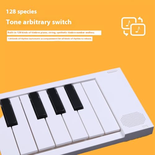 Clavier de Piano Pliable à 88 Touches, Pianos numériques Pliables Portables avec pédale de Sustain USB/MIDI, Double Haut-parleurs intégrés, Piano électronique Rechargeable à 6 battements pour - Les Beatles, Paul McCartney, John Lennon, RIngo Starr, George Harrison Clavier de Piano Pliable à 88 Touches, Pianos numériques Pliables Portables avec pédale de Sustain USB/MIDI, Double Haut-parleurs intégrés, Piano électronique Rechargeable à 6 battements pour – Image 5