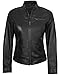 Decrum Women's Biker Jacket - Womens Leather Jacket | [1331104] Bickford Black, L