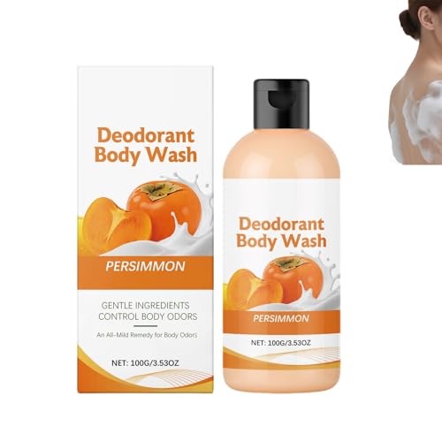 Persimmon Refreshing Body Wash, Sanft Reinigendes Tägliches Duschgel Mit Glatter Feuchtigkeitsspendender Wirkung, Weiche Zarte Textur Für Geschmeidige Haut, Langanhaltender Sauberer Duft, (1PCS)