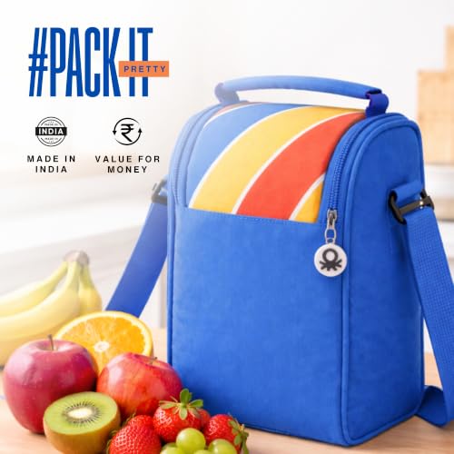 Image of United Colors of Benetton Lunch Bag Set 3 Glass Containers Insulated